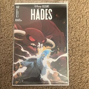 Disney Villains Hades Comic with Red and Blue Artwork
